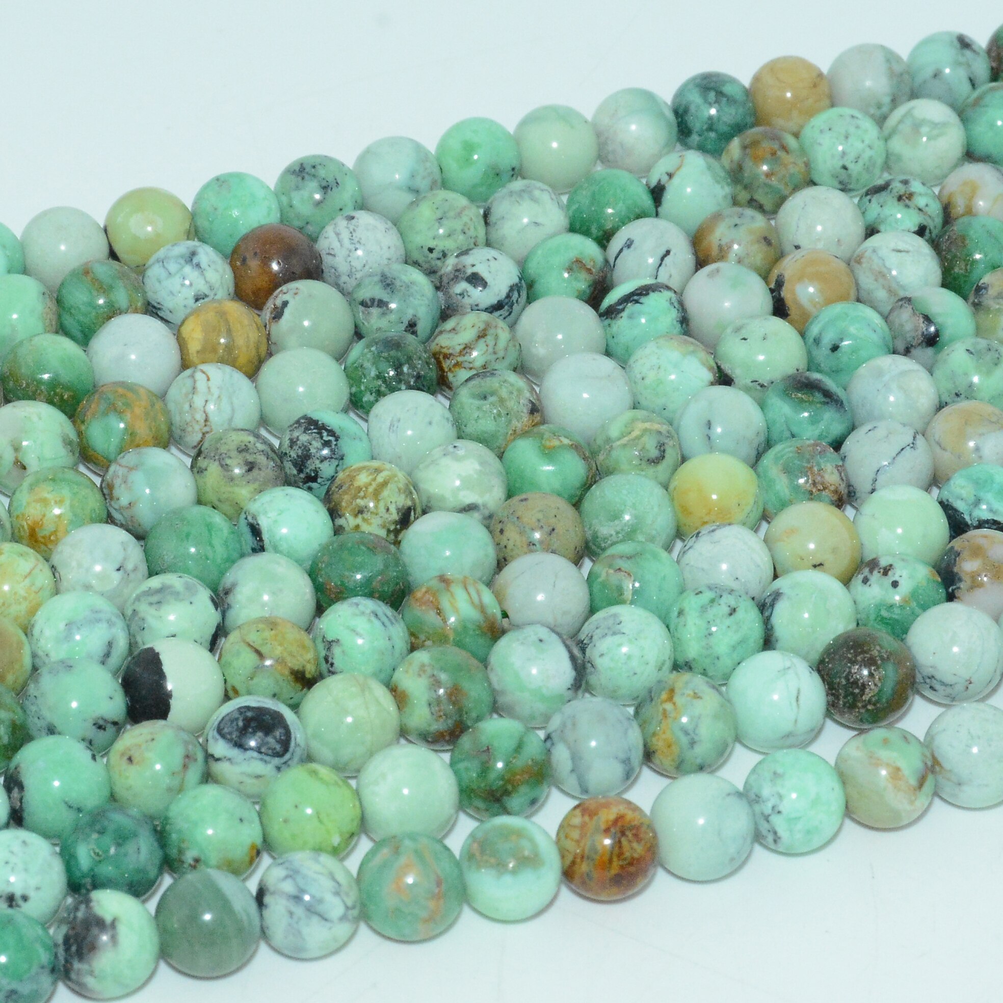 Natural Variscite Loose Round Beads 8mm