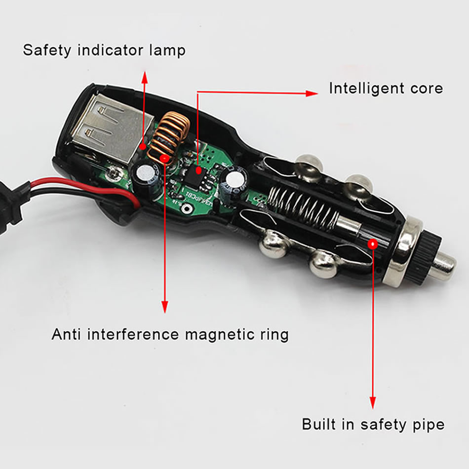 Car Ciga Light Charger Adapter Cable 12V 24V to 5V Power Inverter Converter Micro Mini USB for GPS Tablet Phone PDA DVR Recorder