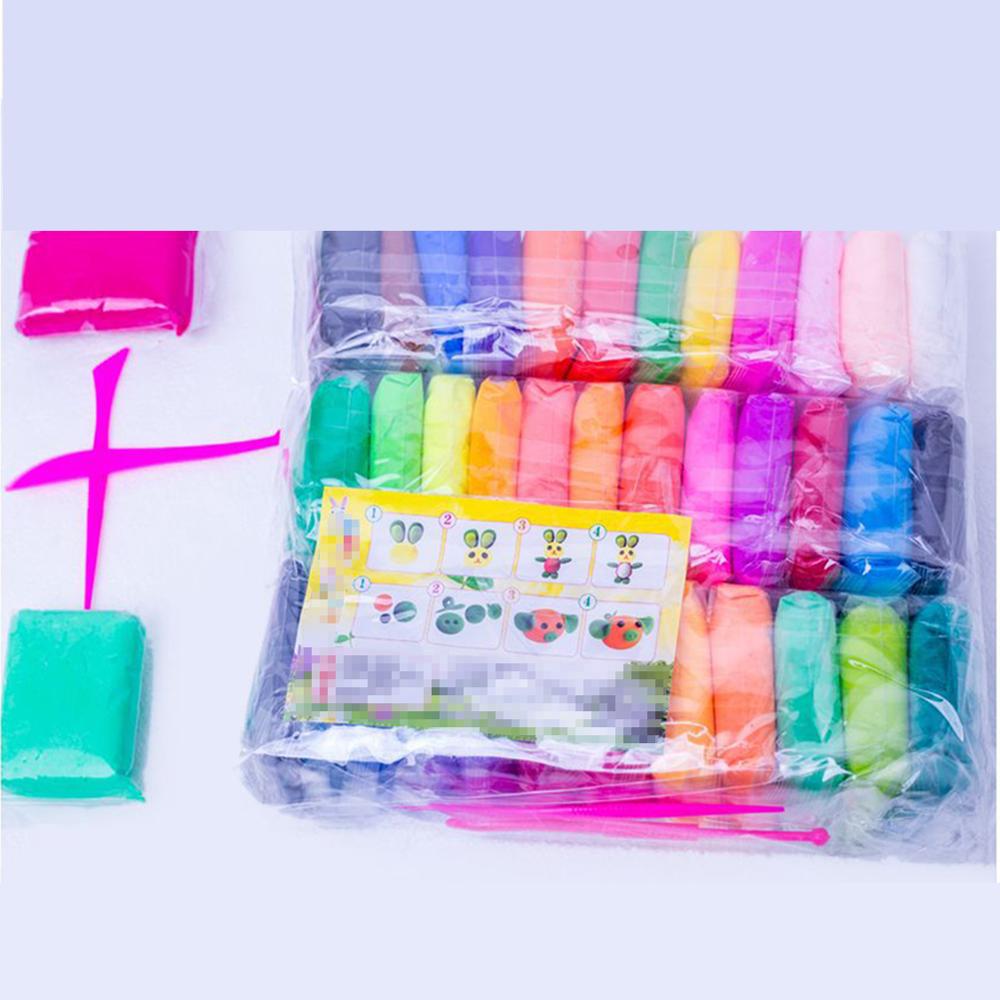 12/24/36 Colors Air Dry Clay Super Light safe no-smell DIY Clay for Model Air Dry Clay Fun Art DIY Crafts for Kids