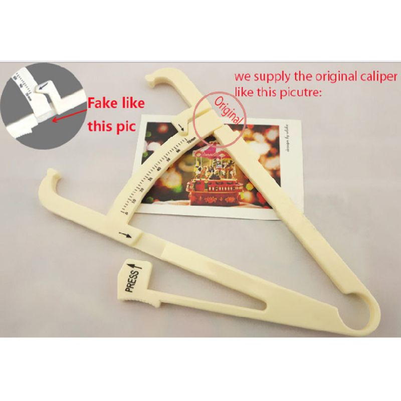 Multi-farge fett caliper hud plissering tykkelse måler kroppsfett måleinstrument talg tang måleklips kroppsfett meter
