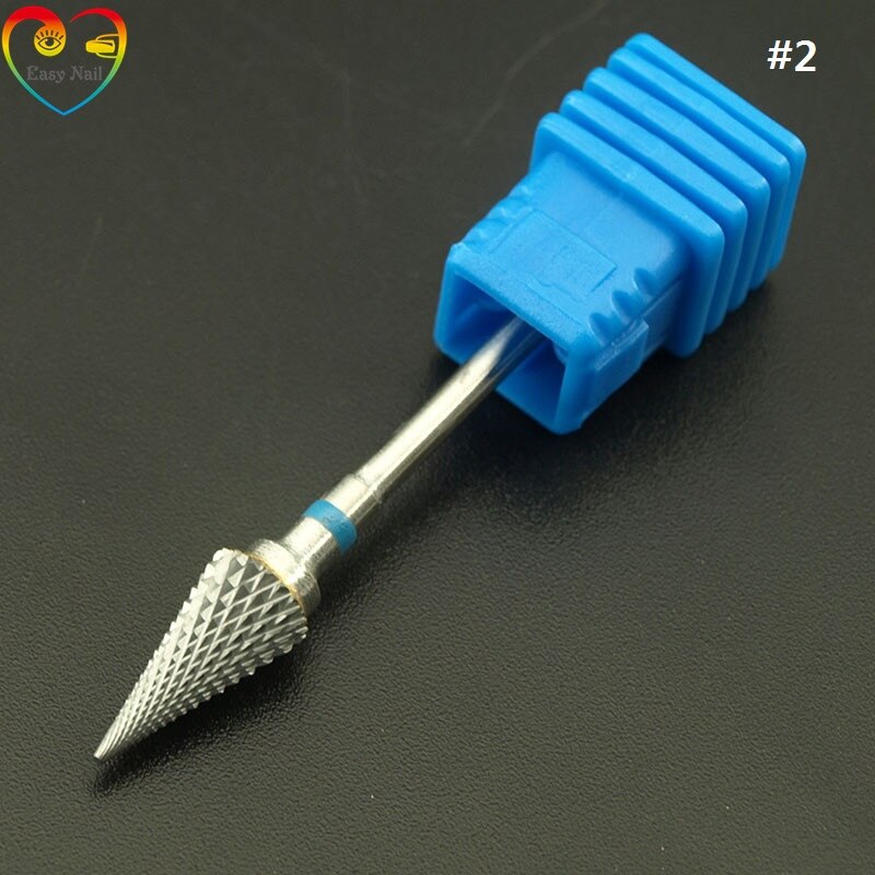 Easynail 8 typer hardmetall spiker borer grader metall bor bits neglebånd for manikyr elektrisk spiker bor tilbehør ,2.35mm
