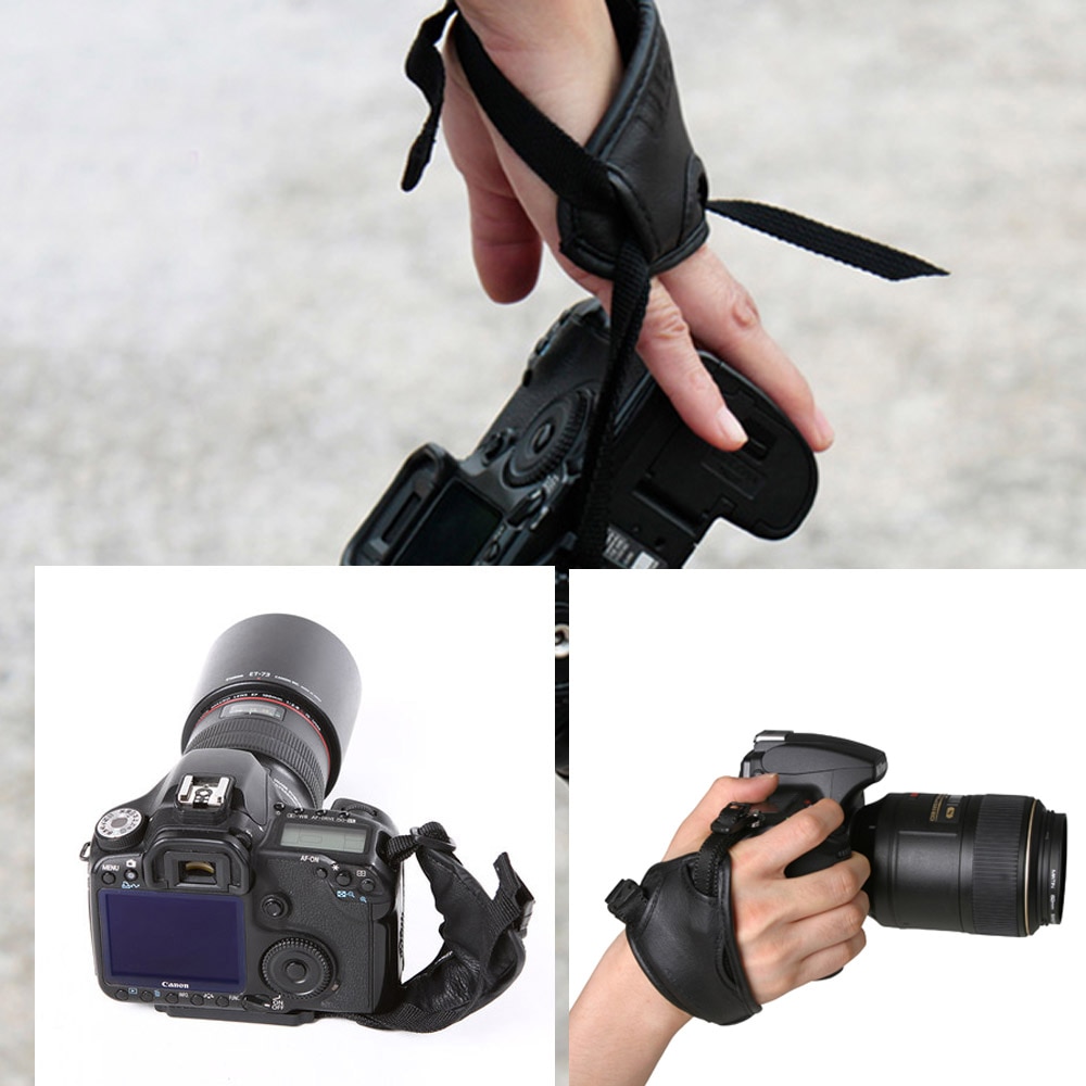 camera grip PU Handgreep Polsband Fotografie Accessoires voor Nikon Canon Sony Camera