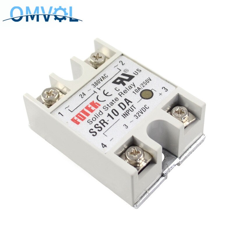 1 st fotek ssr -10da tillverkare 10a ssr relä,ingång 3-32 vdc utgång 24-380 vac ssr -10aa ssr -10dd: Ssr -10da