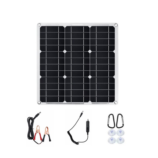 200 Watt 200W Solar Panel Kit Portable Dual-USB with LCD Solar Controller 12V Folding Outdoor Mobile Power Battery Charger: Solar Panel Set