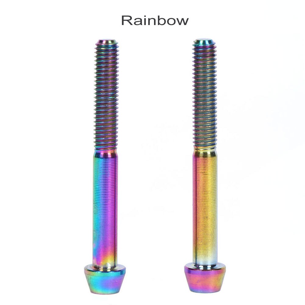 Cykel cykel carbon sadelpind titanium ti bolt konisk hoved  m5 x 45mm carbon sadelpind bolte skruer 2 stk.