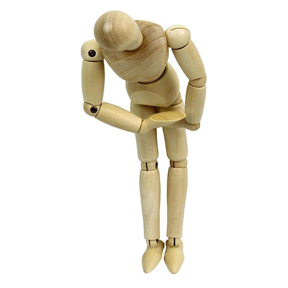 Wooden Man Joint Puppet Man Model Ornaments Home Decoration Selected Sketch Art Puppet Ornaments