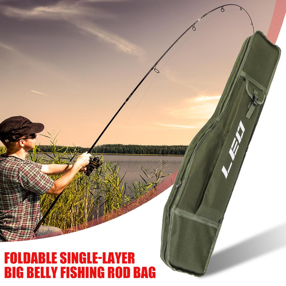 Durable Fishing Pole Storage Case Single Layer Big Easy to Package Not Easy to Fall Off Belly Sea Boat Fishing Tackle Pouch