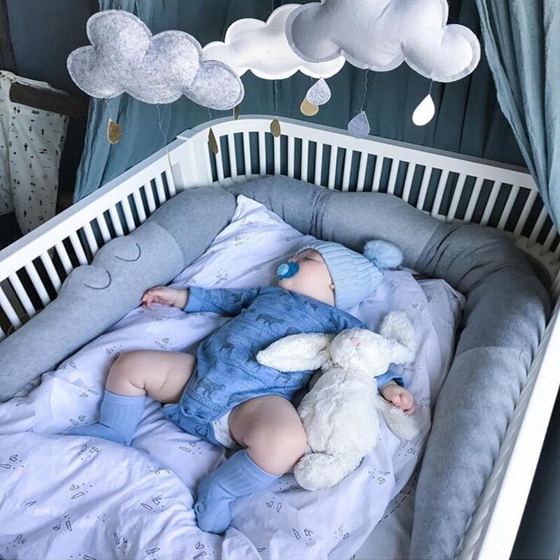 185Cm Krokodil Kussen Bumper Pasgeboren Baby Bed Bumper Kinderen Baby Wieg Hek Katoen Kussen Kinderkamer Beddengoed Decoratie