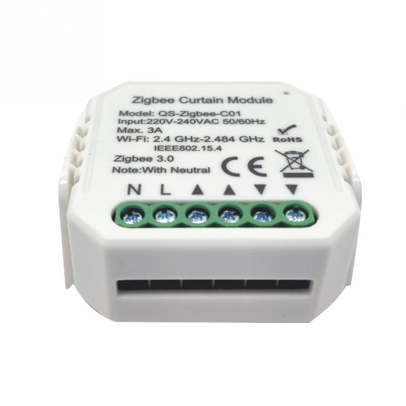 Easy Install With Timer Smart Blind Motor Zigbee App Curtain Switch Module For Roller Shutter Bedroom Family Sharing Home