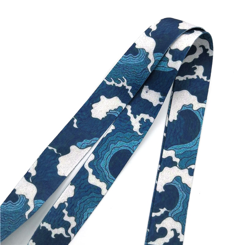 Hokusai Wellen Nacken Gurt Schlüsselband Für Schlüssel Ich würde Karte Nacken Gurt praktisch Riemen USB Abzeichen Halfter Schlüsselanhänger Hängen Seil lanyards