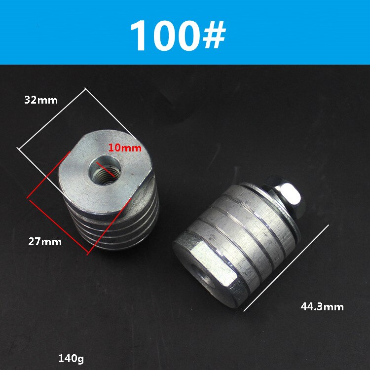 Angle Grinder Lock Nuts Flange Nut Variable Slotting Grooving Machine M10 M14 Head Conversion Lock Nuts Kit 100 / 125mm: M10