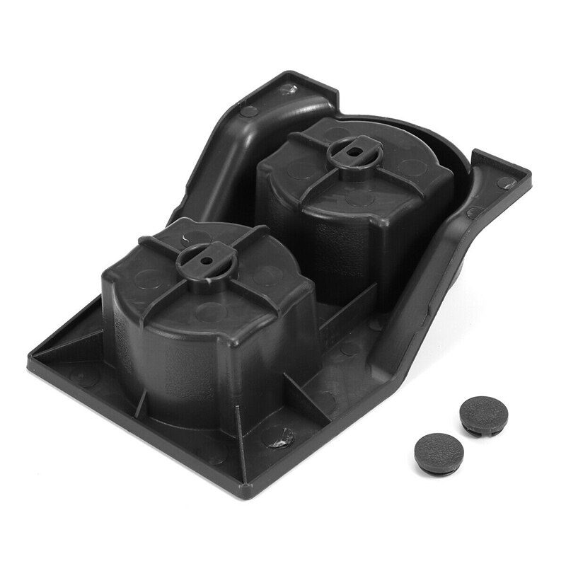 Car Front Center Console Dual Water Cup Holder Insert Black for Nissan GQ Patrol Y60 1988-1997 4WD 4X4