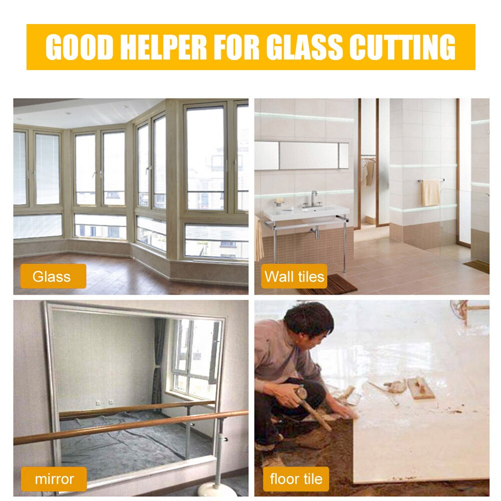 2 in 1 Manual Glass Cutter Portable Handheld Multifunctional Ceramic Tile Opener Wheel Knife Tools Ceramic Tile Glass Cutter