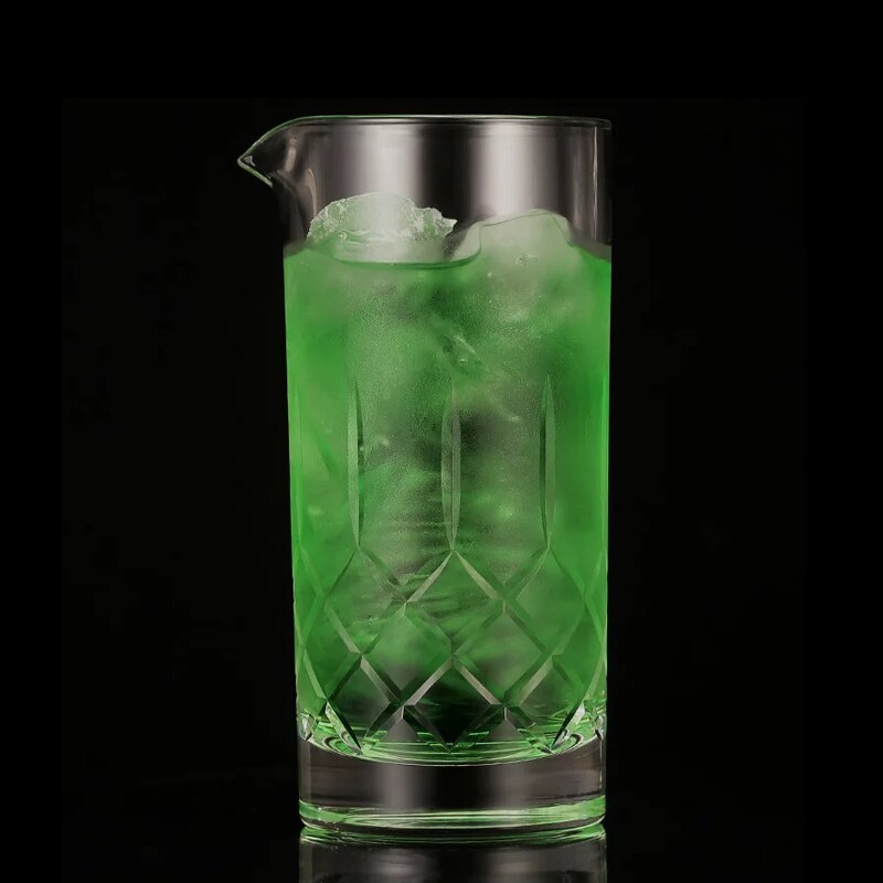 Bar Soul Mixing Cup Lead Free Glass Carving Style Hand Carved Cocktail Glass Bartender Cocktail Cups Barware