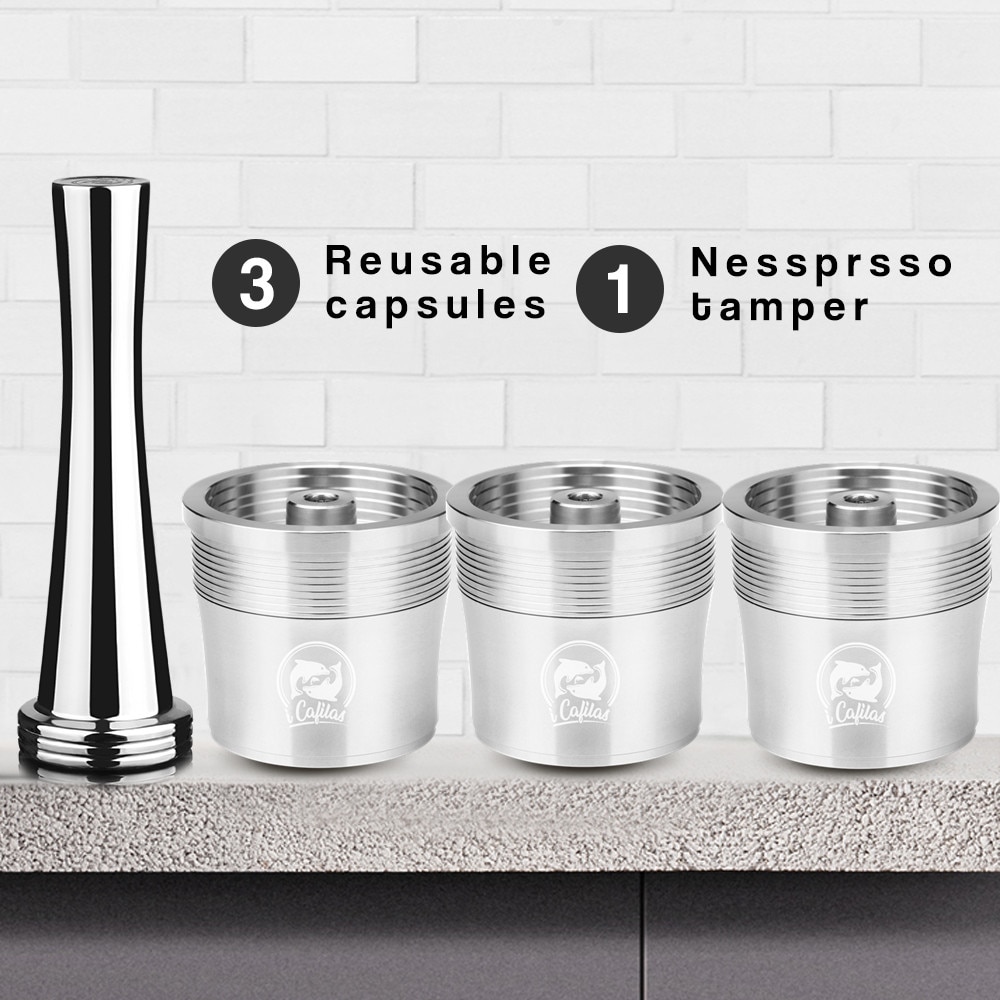 Rvs Herbruikbare Koffie Filter Sabotage Set Hervulbare Capsules Cup Pod Sabotage Voor Illy X9 X8 X7.1 Y5 Y3 Y1.1