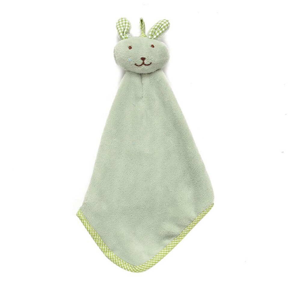 1 Stck niedlich Hase Korallen Vlies Handtuch Küche Aufhänger Waschlappen SchöNe: Grün