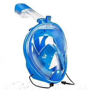 YaHey Diving Mask Underwater Swimming Snorkel Mask Full Face Anti Fog Scuba Set for Gopro Camera: swim mask / L/XL