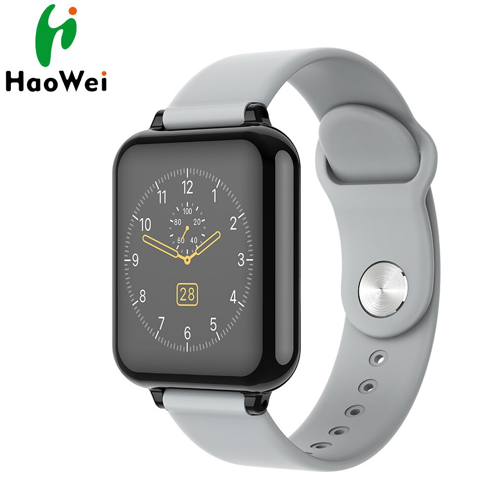 Xiaomi Haylou solaire LS02 montre intelligente 1.4LED pouce IP68 étanche Sport tension artérielle Bracelet pour Android iOS solaire poignet: HAOWEI Grey