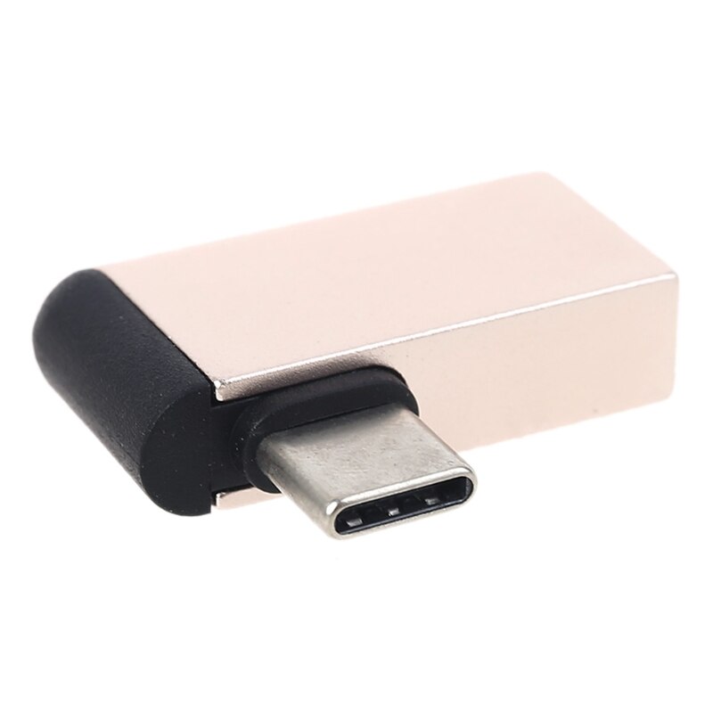 Metalen 90 Graden Usb C Naar Usb 3.0 Female Otg Adapter Voor Macbook Hua-Wei Tablet X7JC