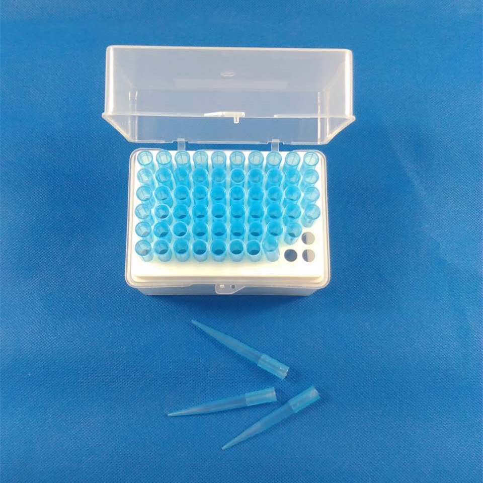 Plastic Pipette box 60vents +60pcs 1000ul blue Pipette tips for pipettors