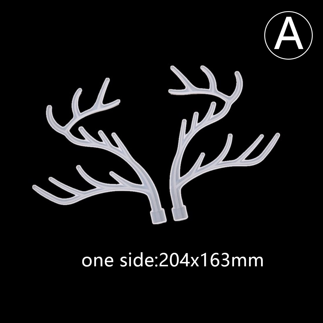 Silicone Mold Christmas Style Antler Tree Branch Jewelry Display Rack DIY Resin Crystal Epoxy Jewelry Tray Mould Tools: A-antlers