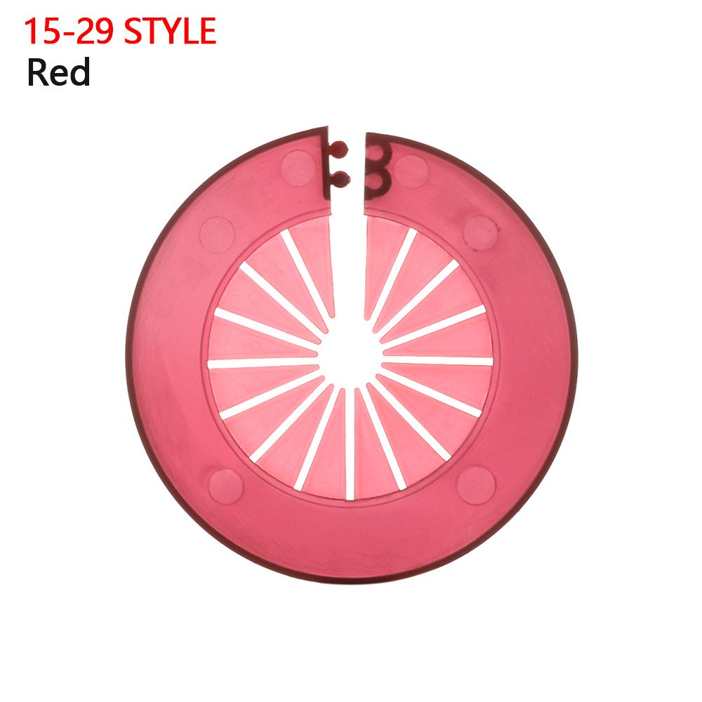 Plastic Shower Faucet Angle Valve Pipe Plug Decoration Cover Wall Hole Duct Cover Snap-on Plate Kitchen Faucet Accessories: Red-15-29 Style