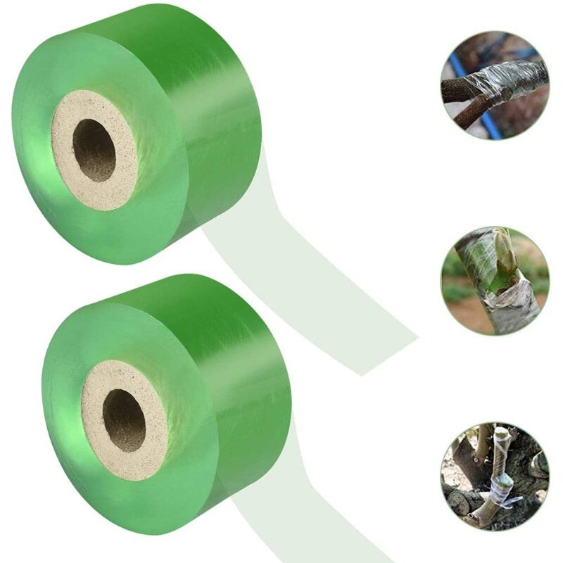2 Rolls Enten Tape Zelfklevende Tuin Plant Reparatie Bloemisterij Plug Tape Voet Rekbaar Band Voor Bloemen Fruit Boom