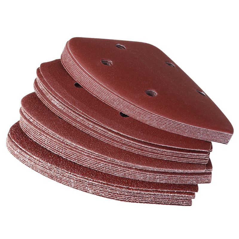 60 Pieces Mouse Detail Sander Sandpaper Assorted 40/ 60/ 80/ 120/ 180/ 240 Grits