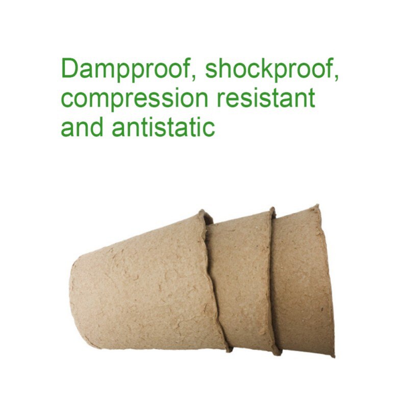 Round Peat Pots Biodegradable Plant Seedling Starters CupsHerb Seed Nursery Tray Planting Tools for Garden Flowers