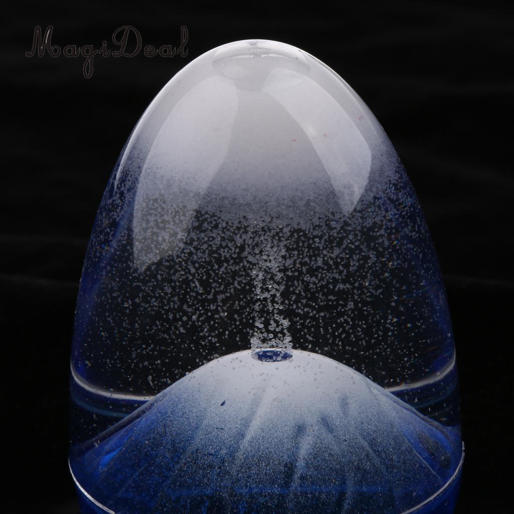 Volcano Eruption Egg Liquid Sandglass Hourglass Sand Timer Gadget Toy Home Decor Shelf Display Ornament Decoration