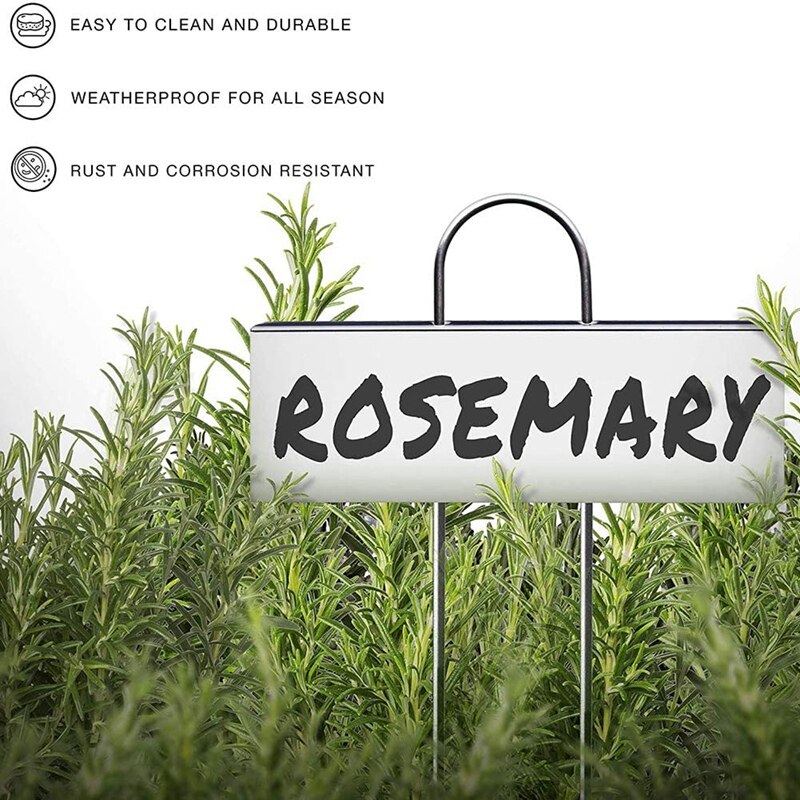 24Pcs Stainless Steel Sign Marking Plant Label Horticulture Garden Plant Classification Sorting Mark Silver