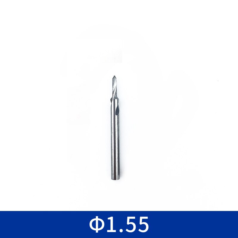 1pcs Dental Lab Tungsten Steel Carbide drill bur Use In Lab Pindex Pin Planter Aiguille: 1pcs- 1.55mm