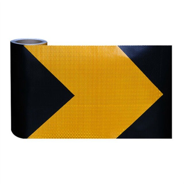 Parts Car Sticker Reflective Replacement Warning 5CM*300CM Adhesive Tape: Yellow Black