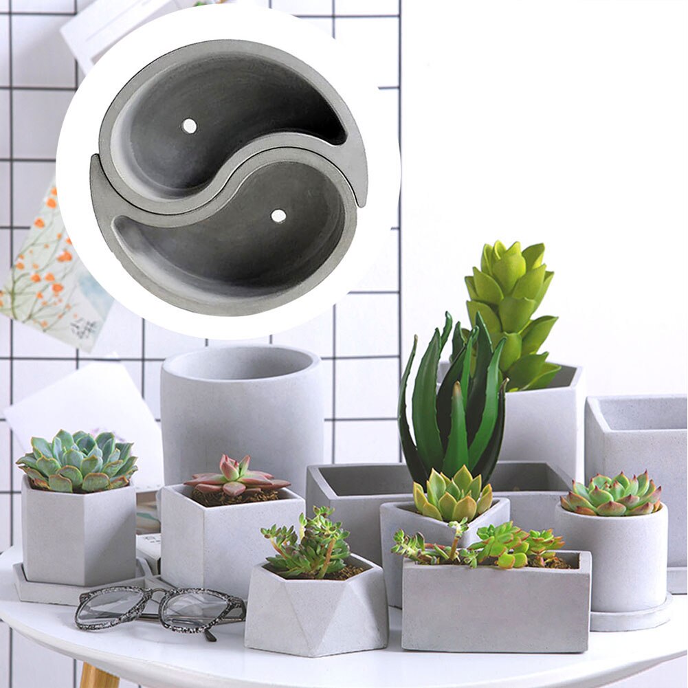 Beton Bloempot Mold Gossip Model Succulenten Silicone Mould Cement Pot Beton Tafelblad Composiet Bloempot Mallen