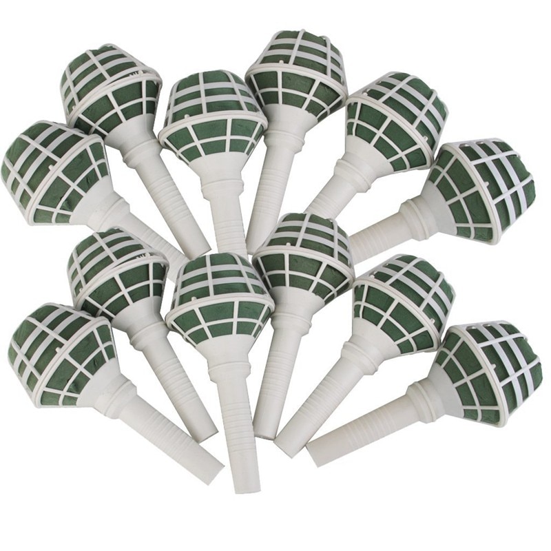 12 styks floral skum oasis buket posy holder til bryllup brude blomst diy: Default Title