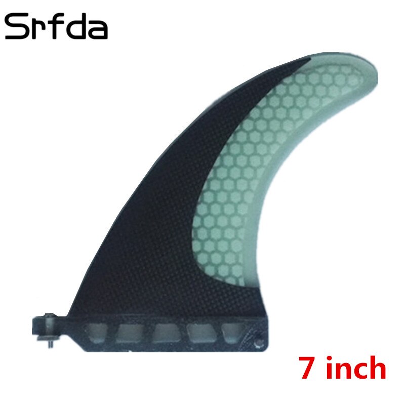 Srfda surffausrivat, koko 7 "ja 2 kpl gl wir surffilauta longboard fin hunajakenno hiili surffausrivat: Valkoinen