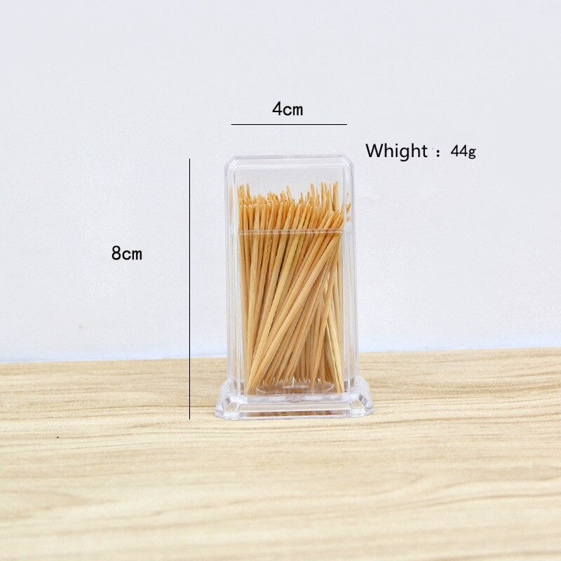 Boîte de rangement pour cotons-tiges en acrylique, 3 styles, étui de rangement Portable Transparent pour coton tiges maquillage cosmétique bijoux