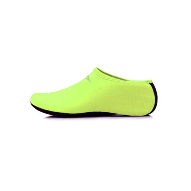 1 par herre/dame vannsportsko nylon + neopren mesh aqua sokker yoga trening basseng Strand dans svømme slip surfe sko: Gul / L