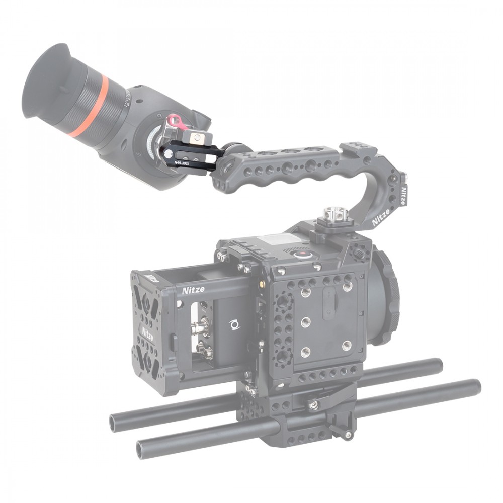 NITZE NATO RAIL con ARRI ROSETTE (3 "/76 MM) - N49-NR3