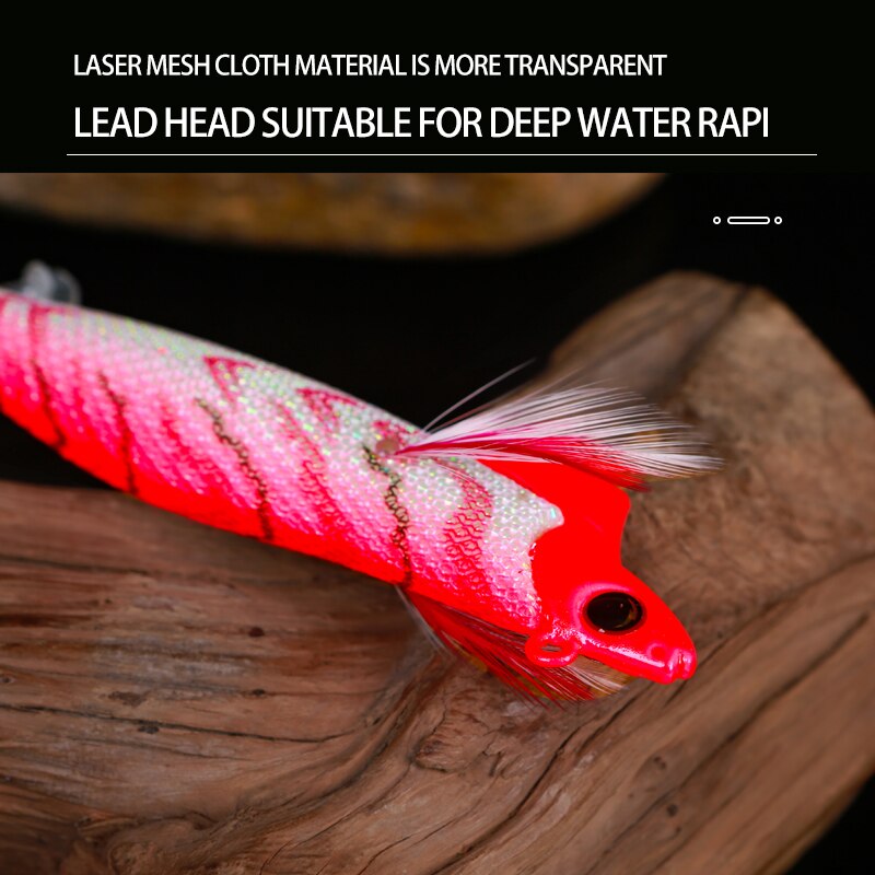 FSDZSO 11cm/30g luminous squid Jig head squid lure jig octopus lure sea jig game fishing lure squid hooks