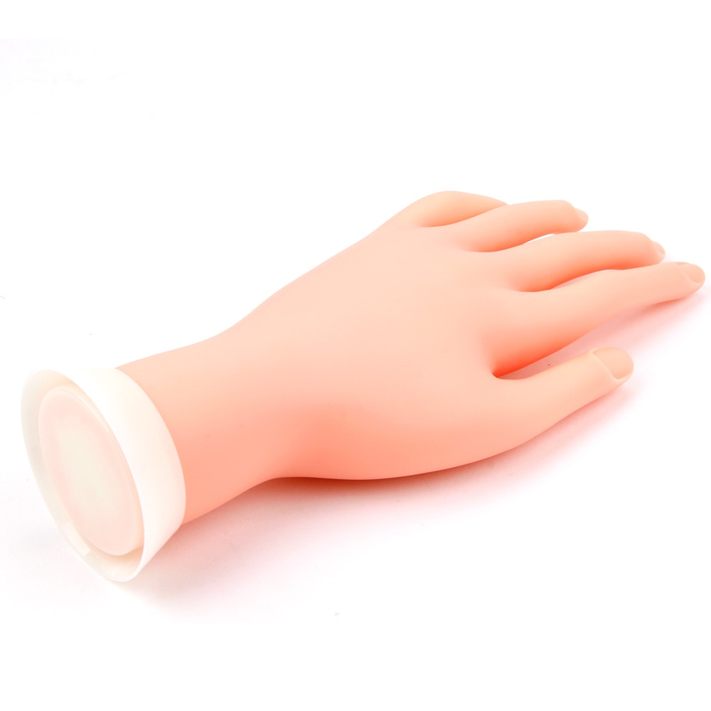 Manicura Flexible de plástico suave para práctica de manicura, modelo de entrenamiento de uñas postizas, herramientas de manicura
