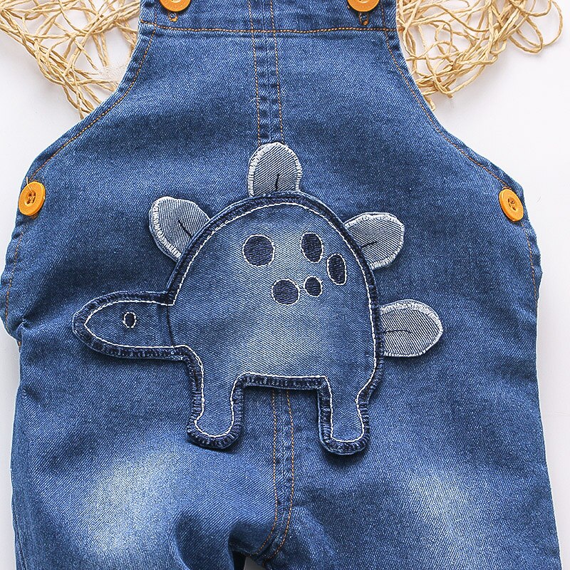 Diimuu Baby Kinderen Jongens Kleding Rompertjes Peuter Kids Overalls Denim Broek Mode Jumpsuits Lange Mouwen Cartoon Broek