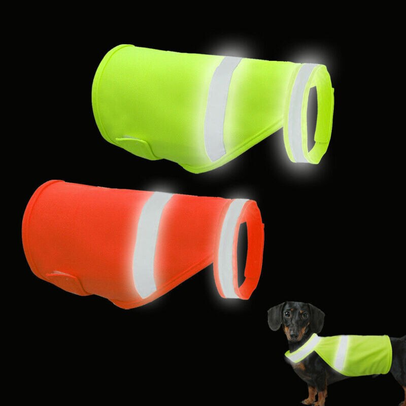 Chaleco reflectante para perros ropa de alta visibilidad pequeños perros grandes chalecos de seguridad arnés para senderismo al aire libre con garra