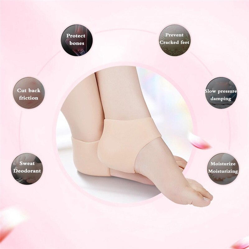 1 Paar Fasciitis Voetverzorging Bescherming Tool Volledige Lengte Siliconen Gel Sokken Gebarsten Plantaris Ademend Yoga Voet Sok