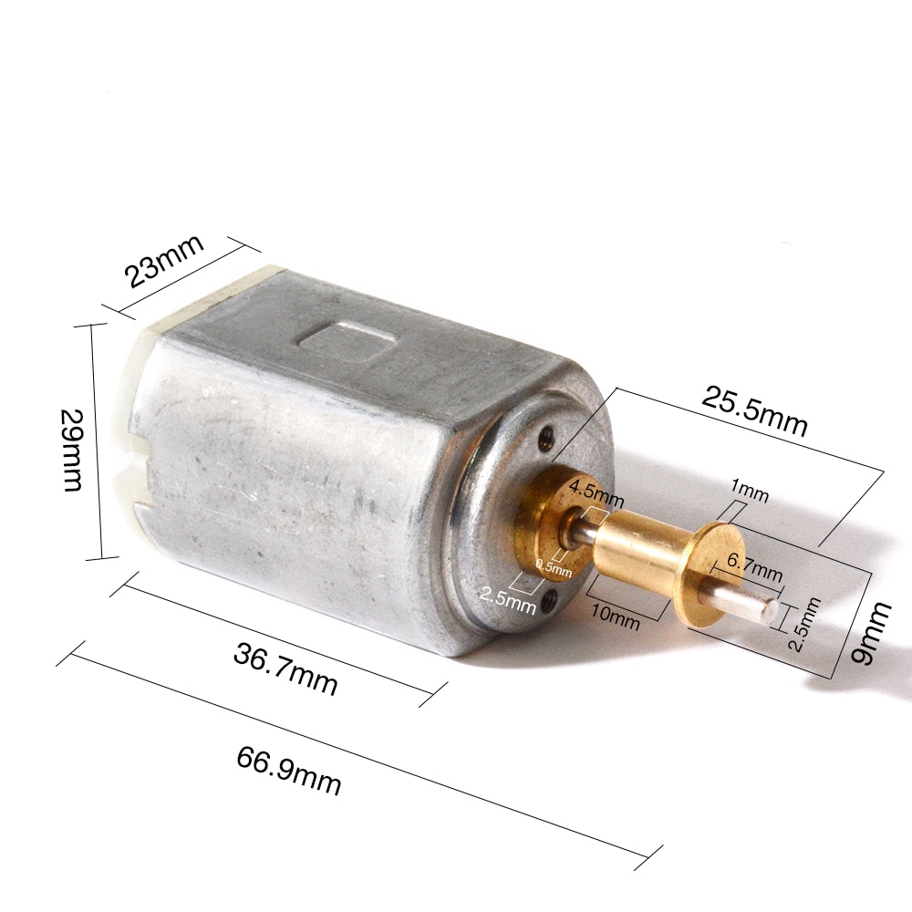 2-9V DC motor FF-390 PA, hair clipper drive motor, hair cut push motor 1500-8000RPM XFF-337SA for Kemei km etc