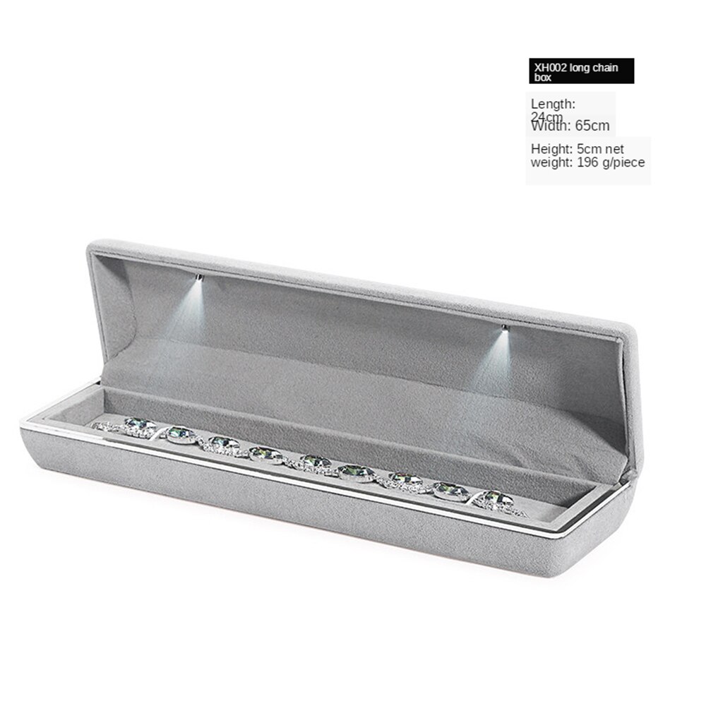 B-LIFE Ring Jewelry Storage Case Box Earrings Counter Display Props with Led Proposal Engagement Wedding: p 6
