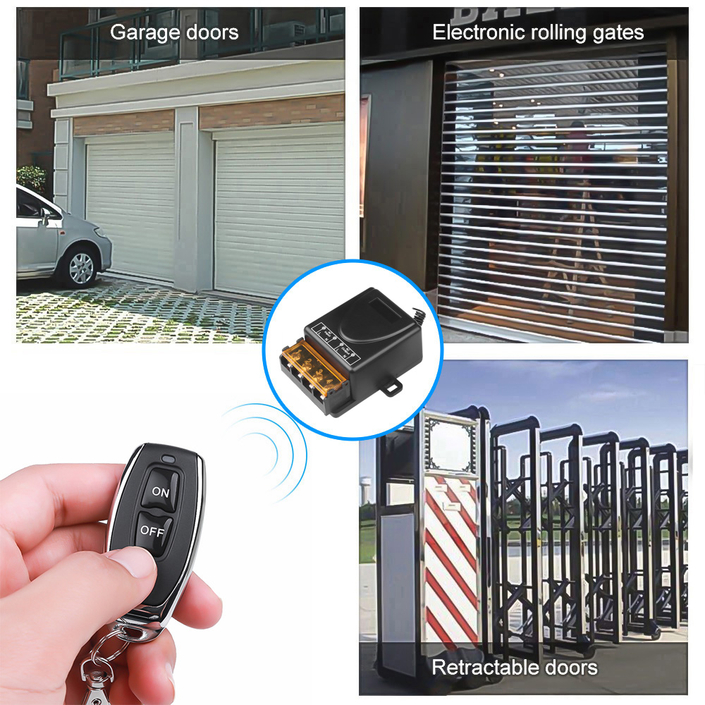 Universal 433mhz Remote Control Switch Wireless Switch AC 220V 30A Relay and On Off Transmitter for Light Lamp Water Pump Door