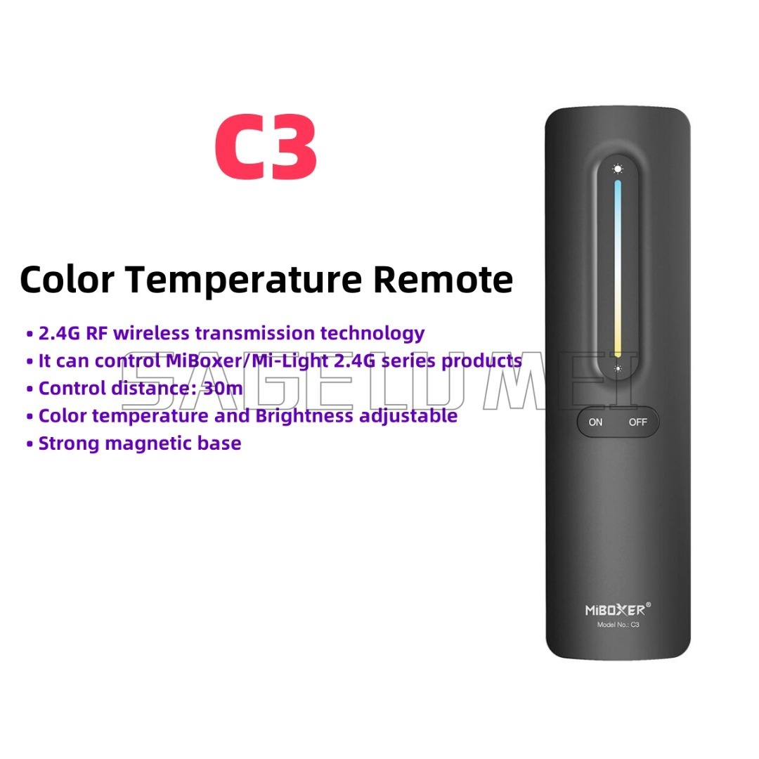 NEUE Miboxer2.4G RF-Fernbedienung C1 C2 C3 C4 C5 C6-Steuerung für dimmbare Farbtemperatur, einstellbares zeitliche Koordinierung, CCT, RGB+CCT, mehrere 4-Zonen