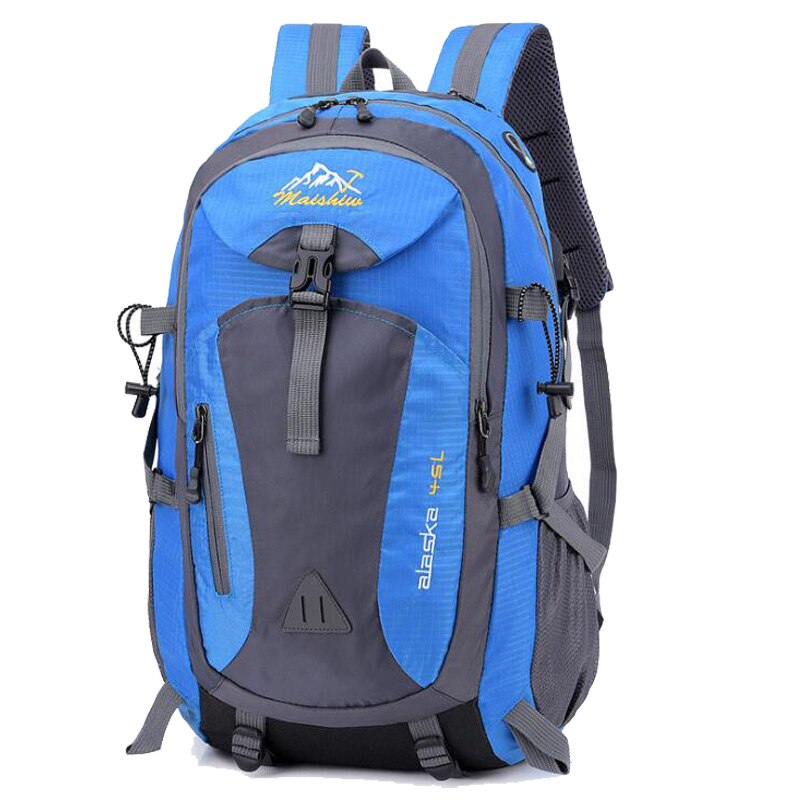 Chuwanglin 40L Waterdichte Usb Opladen Klimmen Unisex Mannelijke Reizen Mannen Rugzak Mannen Outdoor Sport Camping Wandelen Rugzak L7190: Blauw