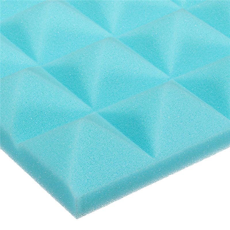 25 x 25 x 5cm akustisk kile lydisolering studio skum fliser pyramide super lydisolering lydisolering studie skum